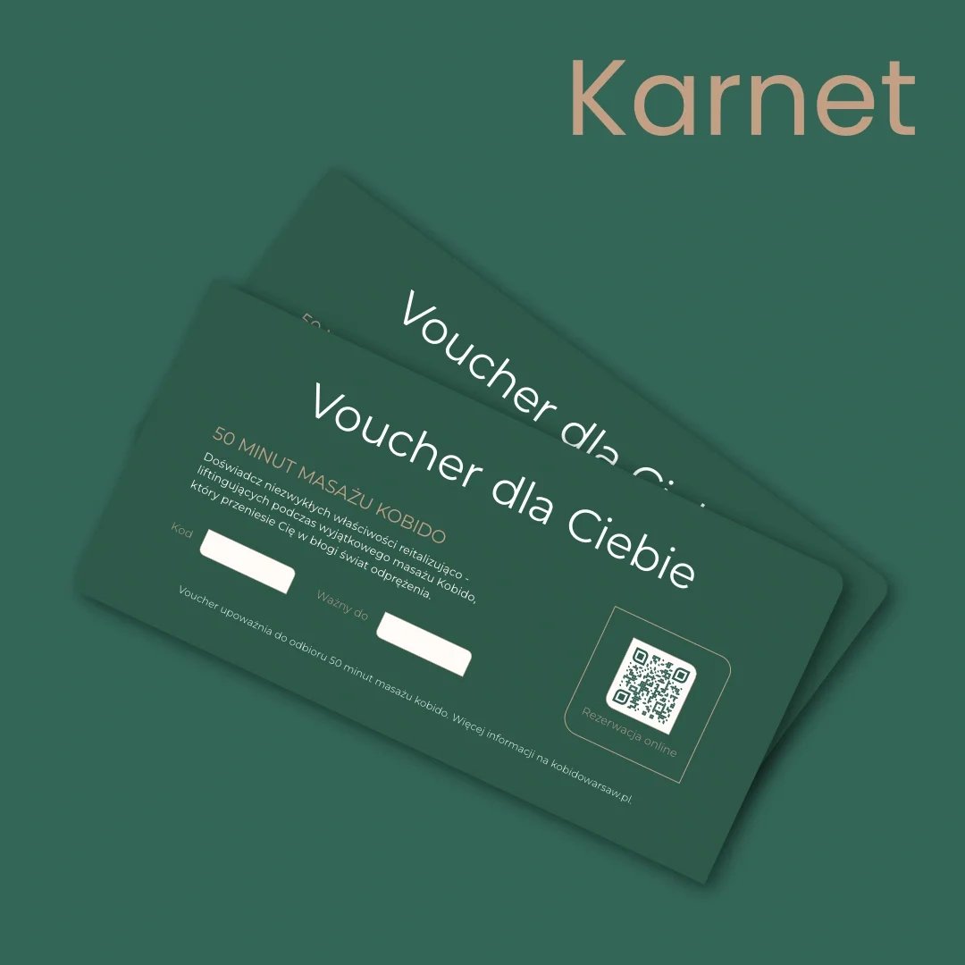 Karnet na 2 masaże Kobido