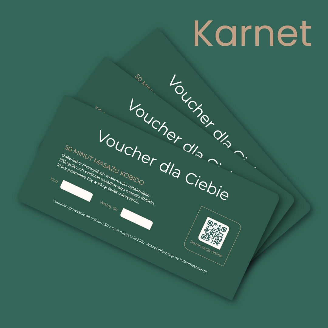 Karnet na dowolny masaż w Kobido Warsaw